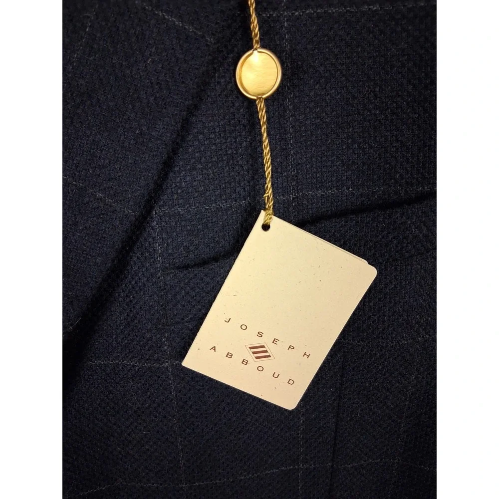 NEW Joseph Abboud Mens Jacket 42R Blue Plaid Wool Sportcoat Lightweight USA Made